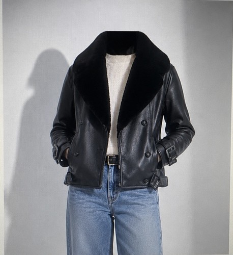 Stylish lipsy black faux fur - lipsy,