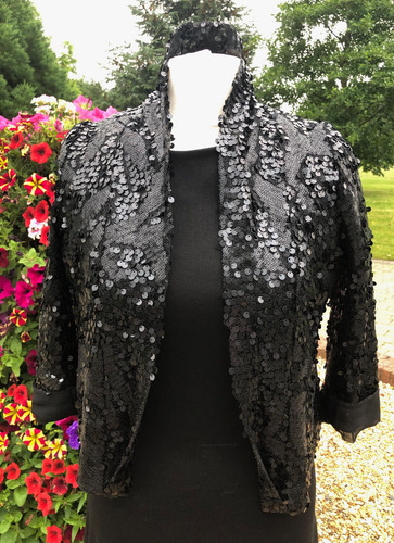Lipsy black sequin balero - lipsy,