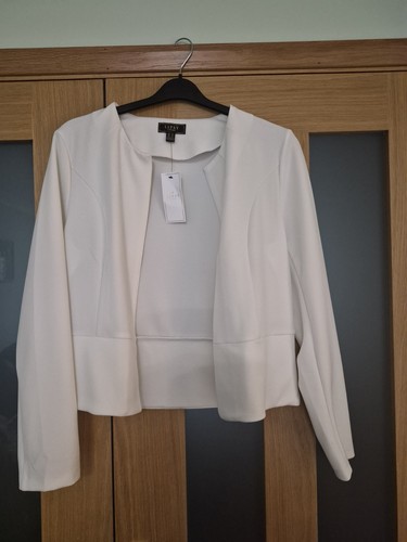 Lipsy cream jacket size - size, 14