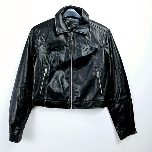 Lipsy black faux leather - -,