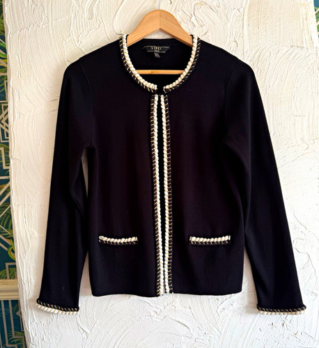 Lipsy london black knit trim - london,