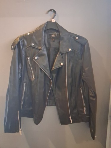 Lipsy leather look jacket - look,