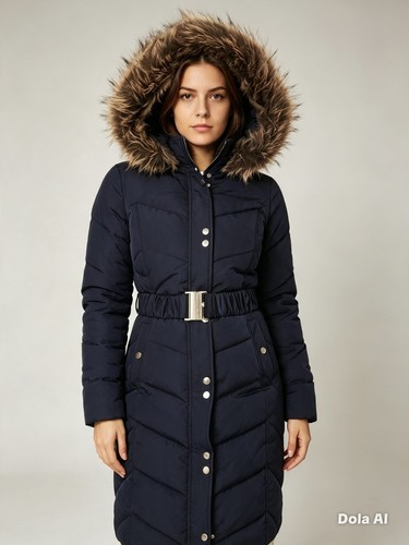 Women navy blue quilted - navy, uk