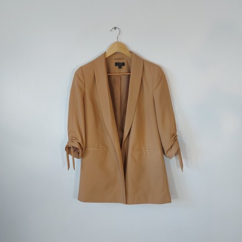 Camel blazer jacket size - , 10