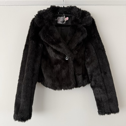 Lipsy black faux fur - , jacket