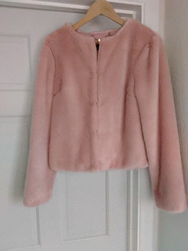 Lipsy london pink faux fur - london,