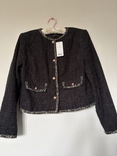Lipsy london black tweed - london,