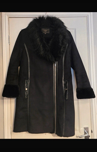 Lipsy women black faux - faux, fur