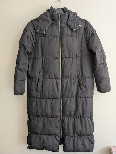 Lipsy women black long puffer - lipsy,